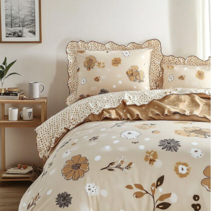 Conjunto de Cama Vintage Bloom & Dots