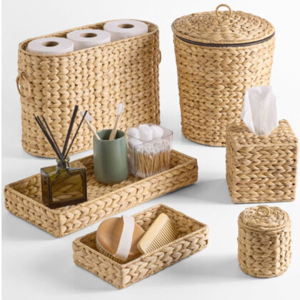 Conjunto Organizador de Baño Texturas Naturales