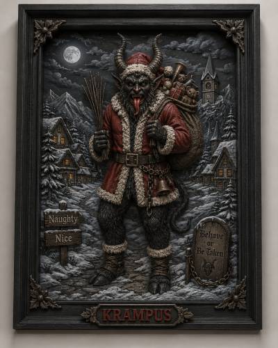 ❄️ Cuadro del Krampus🎄