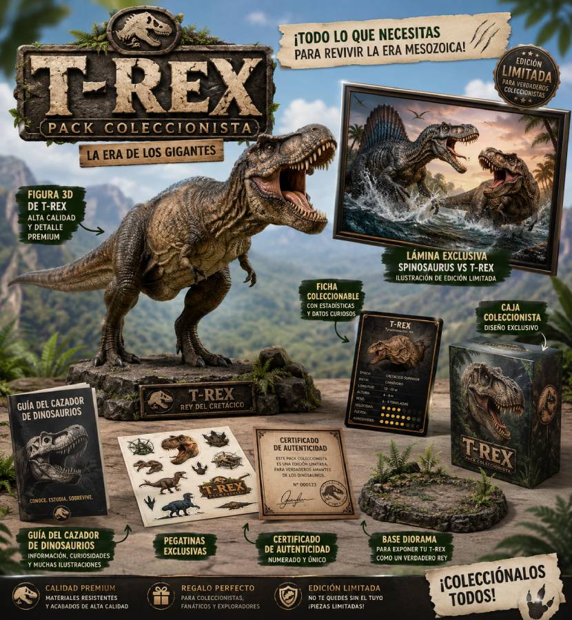 🦖 Pack Coleccionista Mundo Jurásico🦕