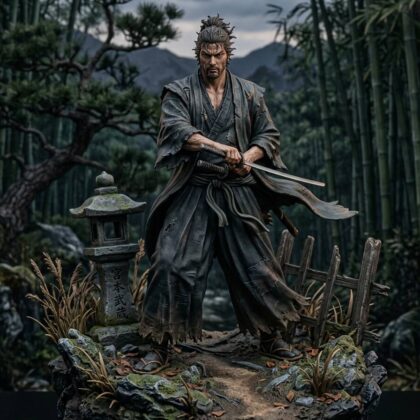 🗾Figura del guerrero invicto Miyamoto Musashi ⛩️