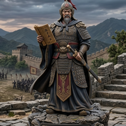 🀄 Figura del Gran Estratega Chino Sun Tzu 🪖